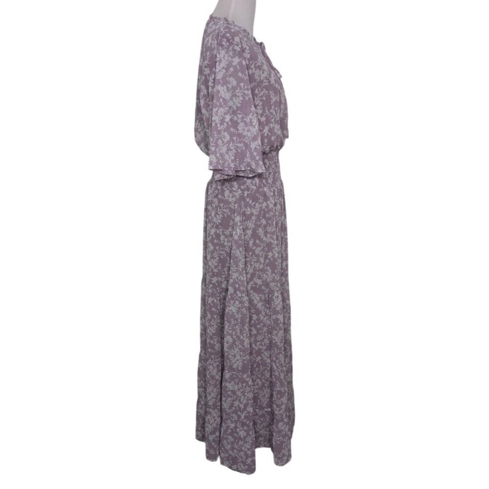 Rokoko Floral Maxi Dress Womens Size Large Purple Lined Cottagecore NEW - Picture 8 of 11